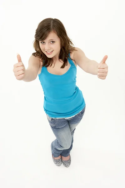 Full Length Portrait Of Young Girl — Stock Photo, Image