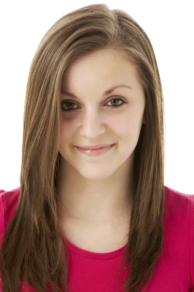 Studio Portret Uśmiechający Się Nastolatka — Zdjęcie stockowe