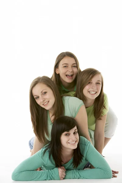 Gruppo Fidanzate Adolescenti — Foto Stock