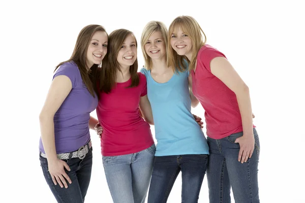Grupo de Namoradas Adolescentes — Fotografia de Stock