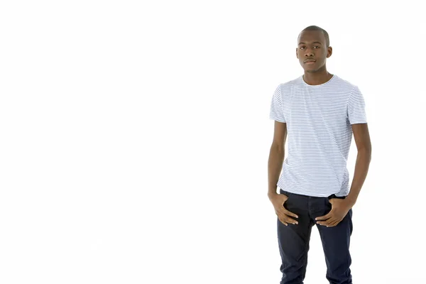 Teenage Boy Standing Studio — Stock Photo, Image