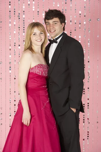 Young Couple Dressed Party — Stock Photo, Image