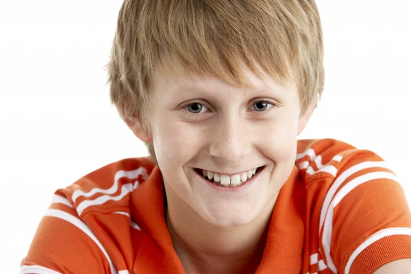 Portrait Of Smiling 12 Year Old Boy — Stock Photo, Image