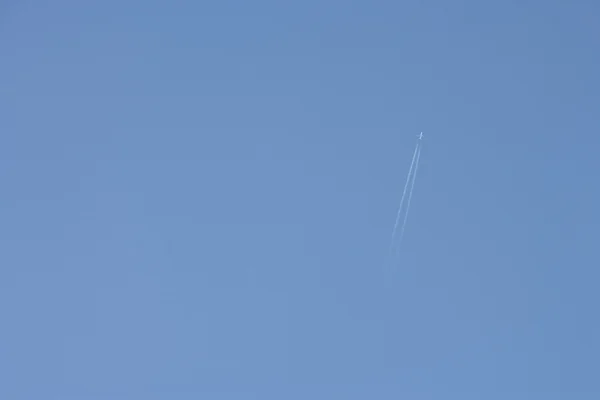 stock image Aeroplane in blue sky