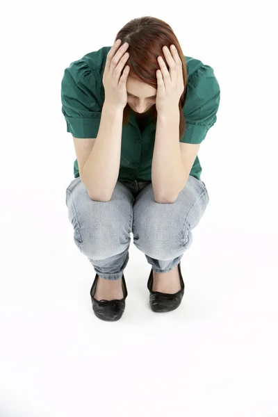 Deprimido Adolescente Menina — Fotografia de Stock