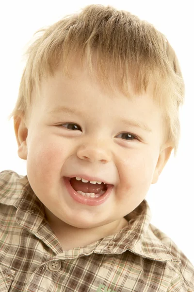 Retrato de un niño riéndose — Foto de Stock