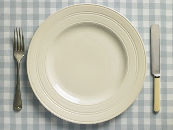 Overhead View Place Setting — Stock Photo, Image