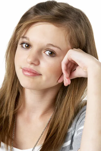Portrait Of Smiling Teenage Girl — Stock Photo, Image