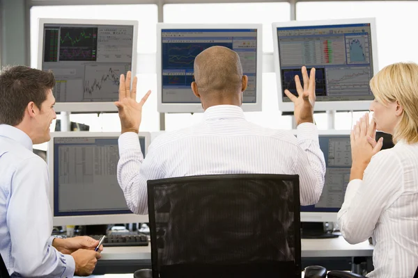 Stock Traders Visualizzazione monitor — Foto Stock