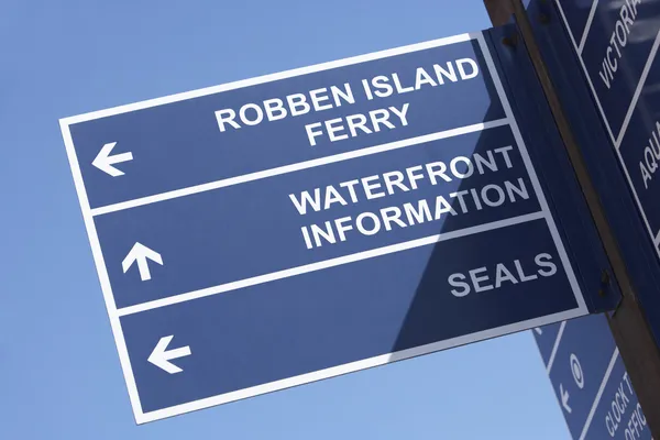 South Africa,Cape Town,Victoria And Albert Waterfront Sign — Stock Photo, Image