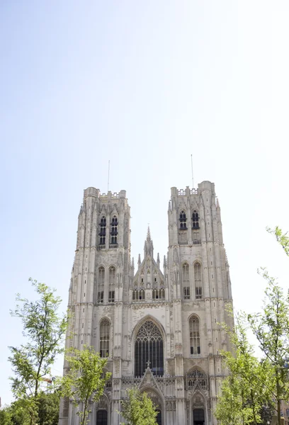 在布鲁塞尔圣迈克尔和圣古都勒主教座大教堂 — 图库照片