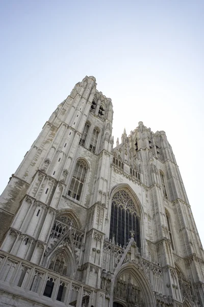 Saint Michael and St Gudula Cathedral in Brussels — Stock Photo, Image
