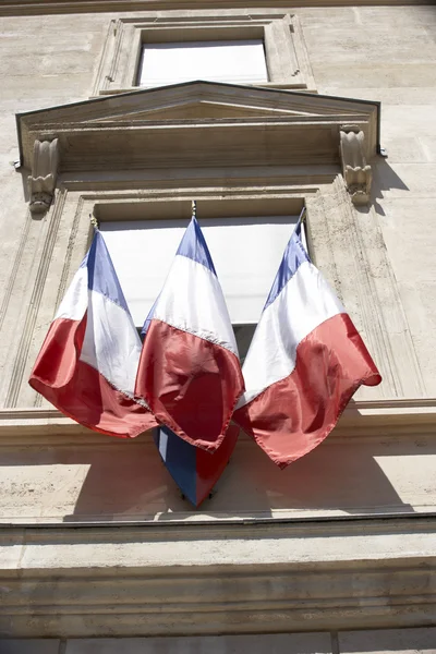 つのフランスの旗 — ストック写真