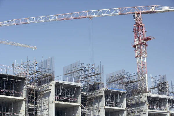 Строительство зданий в Дубае — стоковое фото