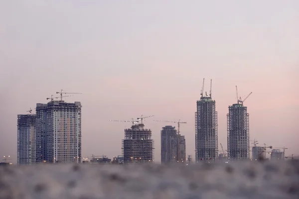 Construção de edifícios em Dubai — Fotografia de Stock