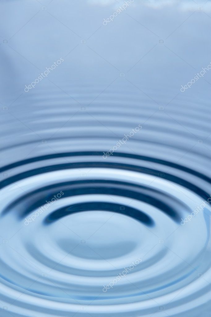 Concentric Circles Forming In Still Water — Stock Photo ...