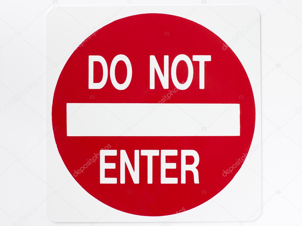 Do Not Enter Sign — Stock Photo © monkeybusiness #4790124