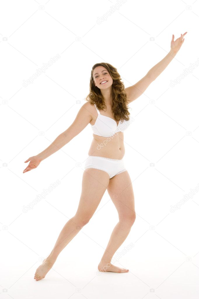 Portrait of Women in Their Underwear Stock Photo - Image of full, colour:  9002554