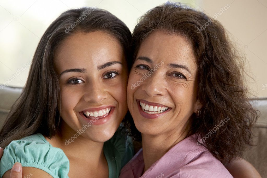 Mother And Daughter Together At Home — Stock Photo © monkeybusiness ...