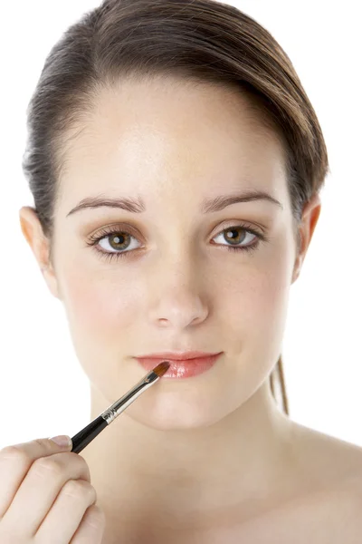 Adolescente Aplicación Maquillaje —  Fotos de Stock