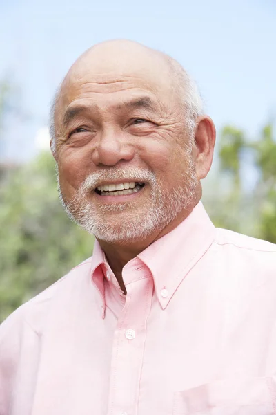 Porträtt Leende Senior Man — Stockfoto