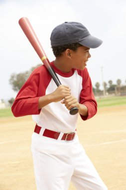 Playing Baseball clipart