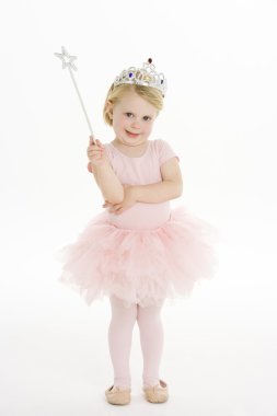 Little Girl Dressed As Fairy clipart