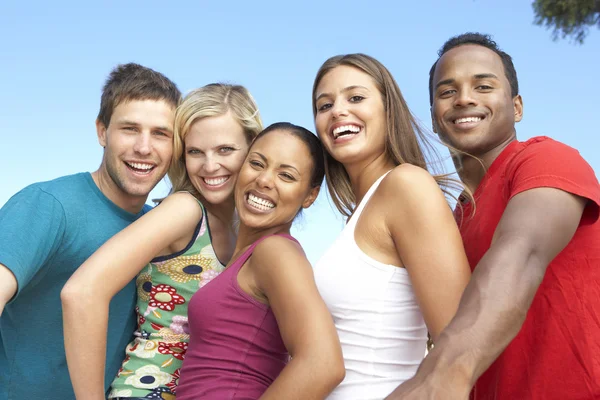 Group Young Friends Having Fun Together — Stock Photo, Image