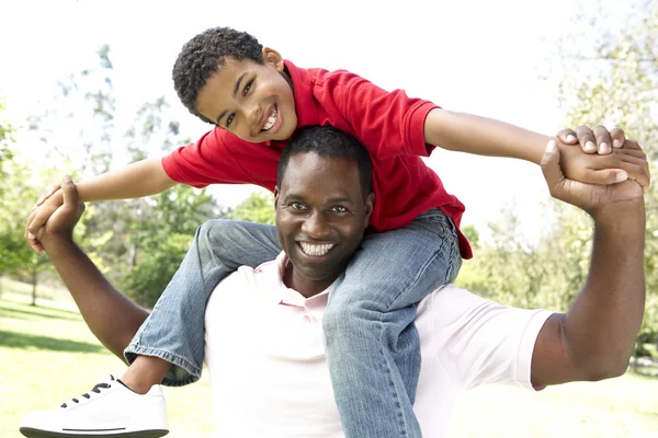 Portrait of Happy Father and — Stock Photo, Image