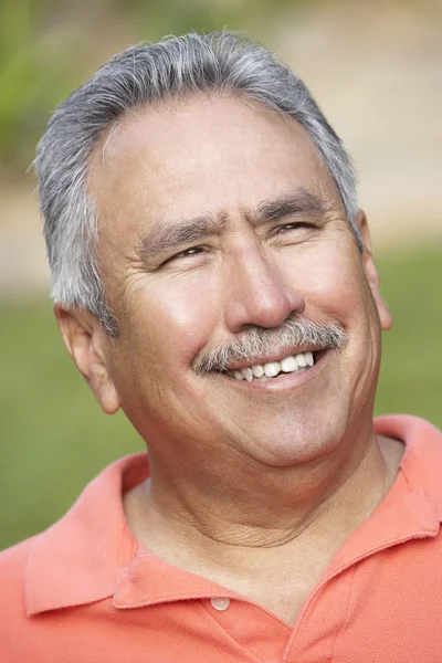 Portrait of smile senior man — Stok Foto
