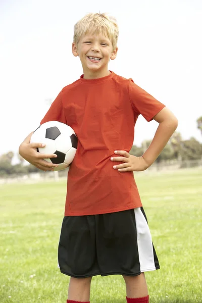 Mladí Chlapci Fotbalovém Týmu — Stock fotografie