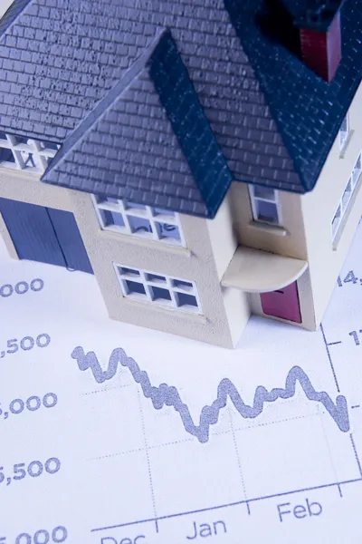Concept Showing Decline Housing Market — Stock Photo, Image