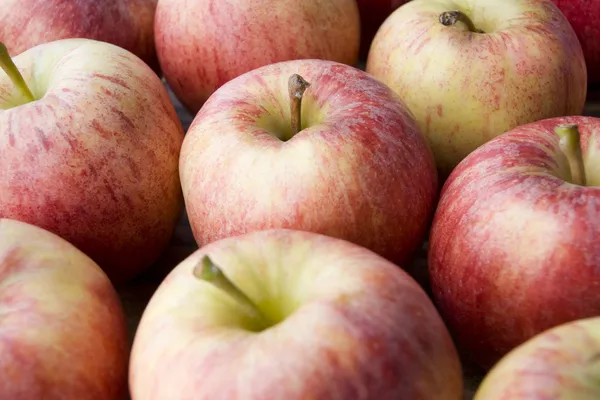 Låda med äpplen — Stockfoto