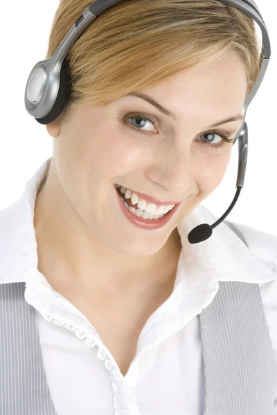 Attractive Customer Services Representative — Stock Photo, Image