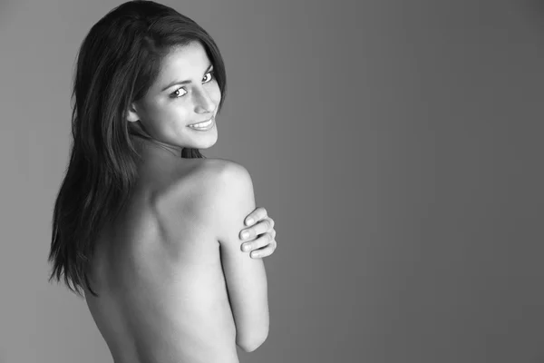 Vista Posterior Mujer Desnuda —  Fotos de Stock
