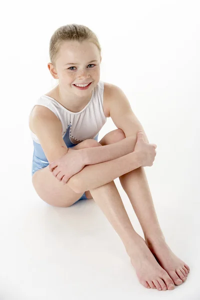 Студійний портрет молодої гімнастки — стокове фото