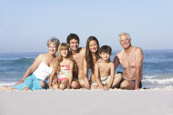 Drie generatie familie op — Stockfoto