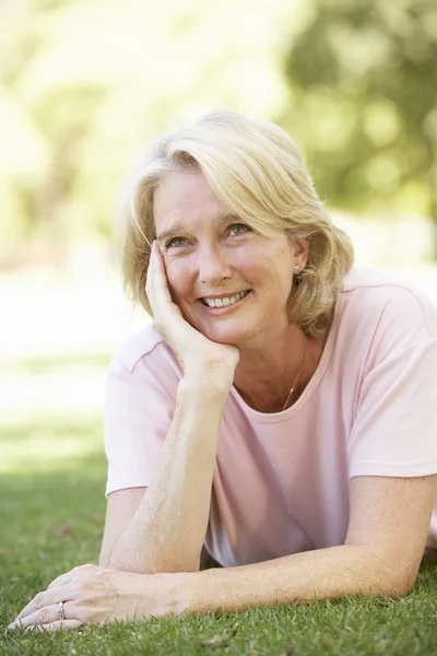 Portrait Of Senior Woman In Park Royalty Free Stock Images