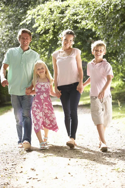 Family Walking Countryside Together — Stock Photo, Image