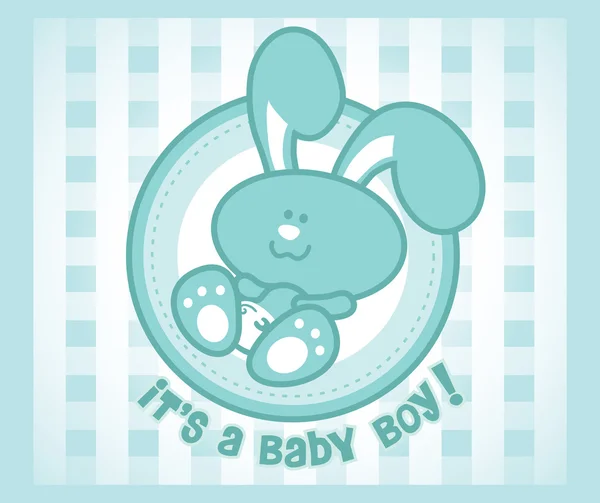 Baby Bunny Boy — Stock Vector