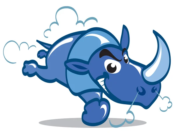 Blue Rhino — Vector de stoc