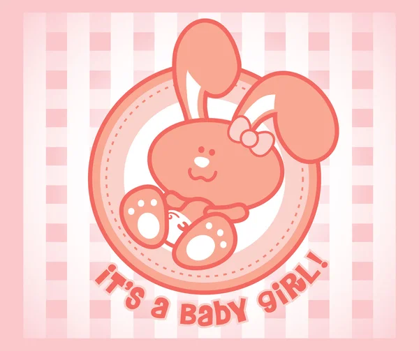 Tavşan kız bebek Telifsiz Stok Vektörler