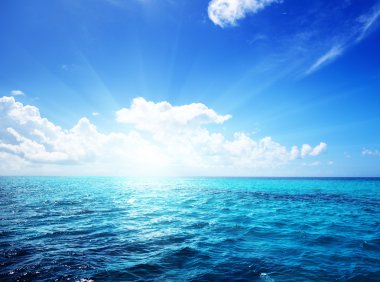 Ocean and perfect sky clipart