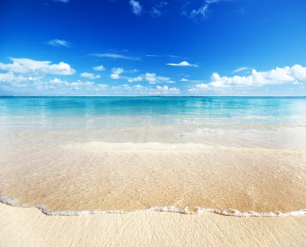 Sabbia di mare di caraibi di spiaggia — Foto Stock