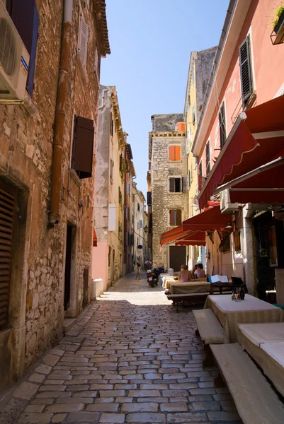 stock image Street of Rovinj city in Croatia