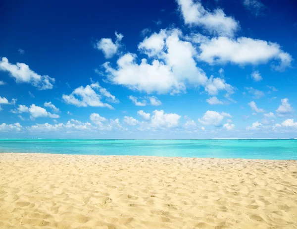 Sabbia di mare di caraibi di spiaggia — Foto Stock