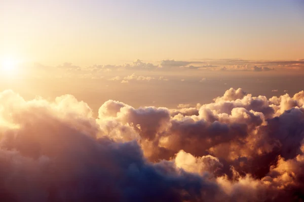 Захід сонця та хмари — стокове фото