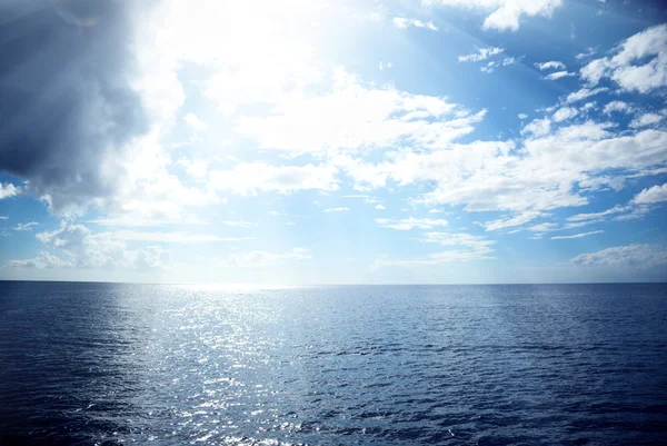 Gökyüzü ve Karayip Denizi — Stok fotoğraf