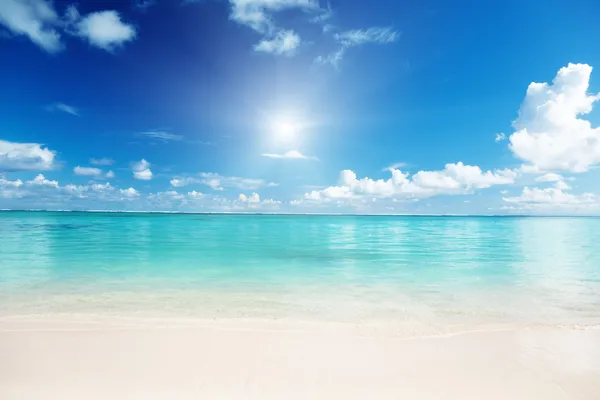Zand en Caribische zee — Stockfoto
