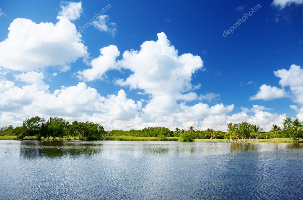 Lake in Dominican republic